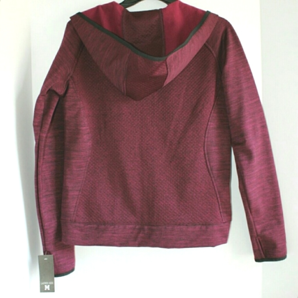 Huntworth Ladies Full Zip Performance Knit Hoodie - Picture 4 of 8
